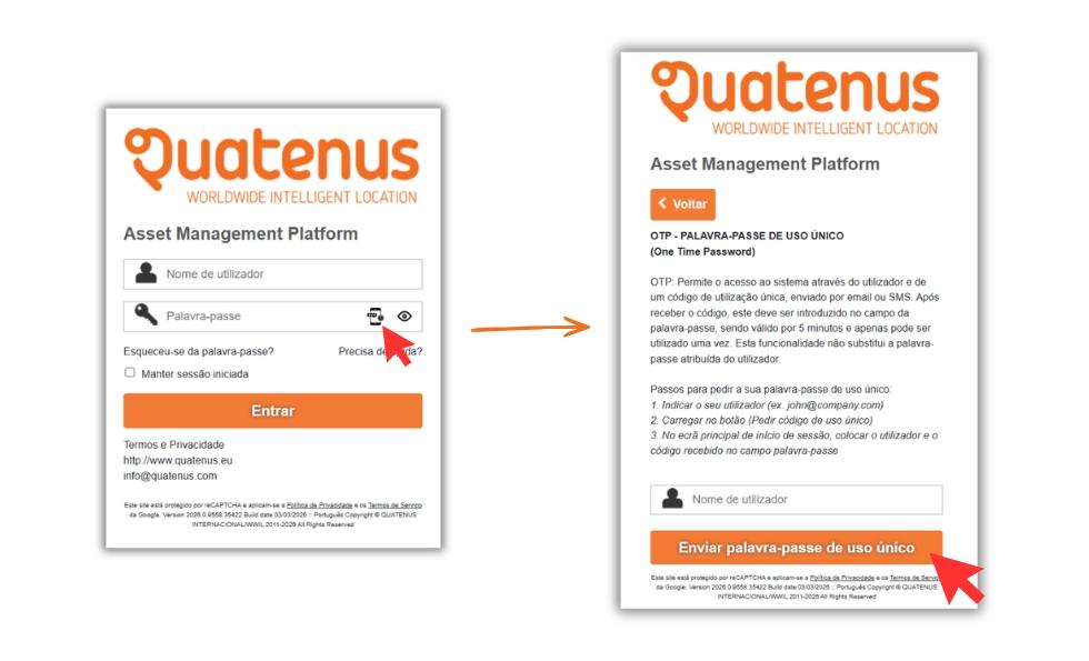 OTP no acesso ao sistema