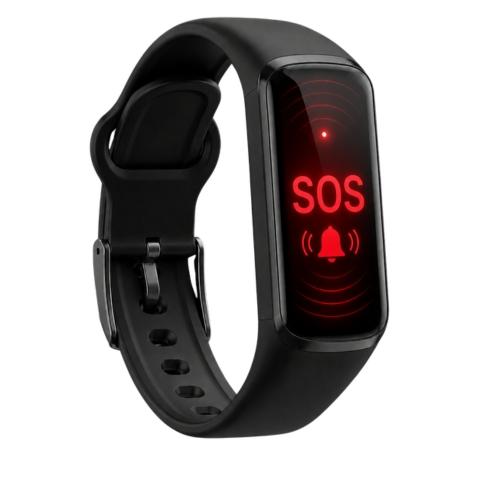 Pulseira Quatenus MyPulse com alerta SOS e sinal de emergência em tempo real
