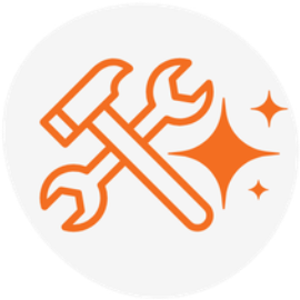 AI-powered maintenance icon