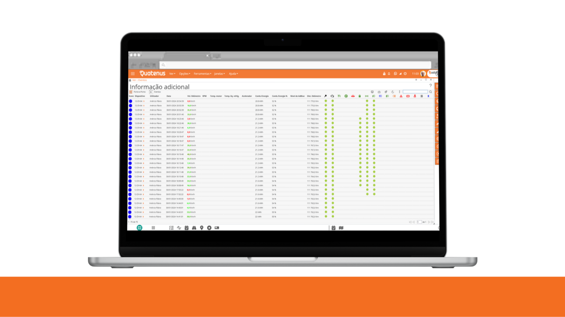 Software de Gestão de Frotas - Telemetria